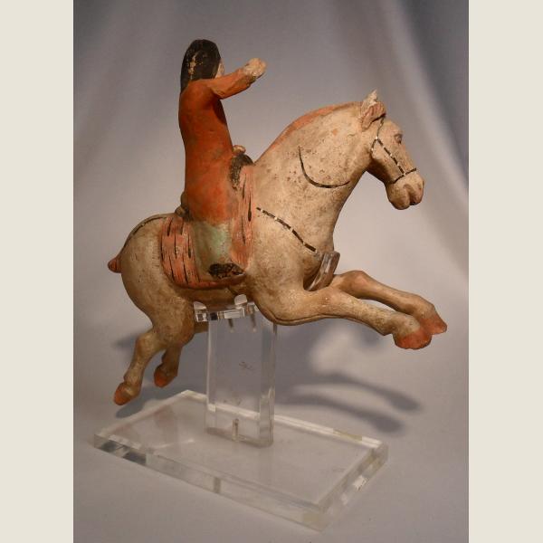  Ancient Chinese Tang Dynasty Terracotta Polo Player