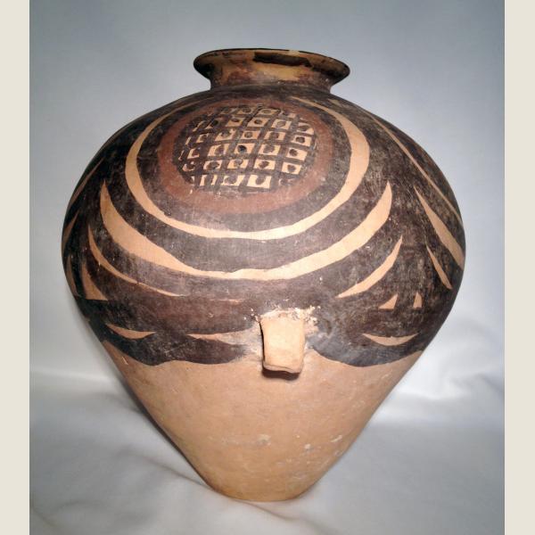 Ancient Chinese Neolithic Yangshao Painted Terracotta Vessel