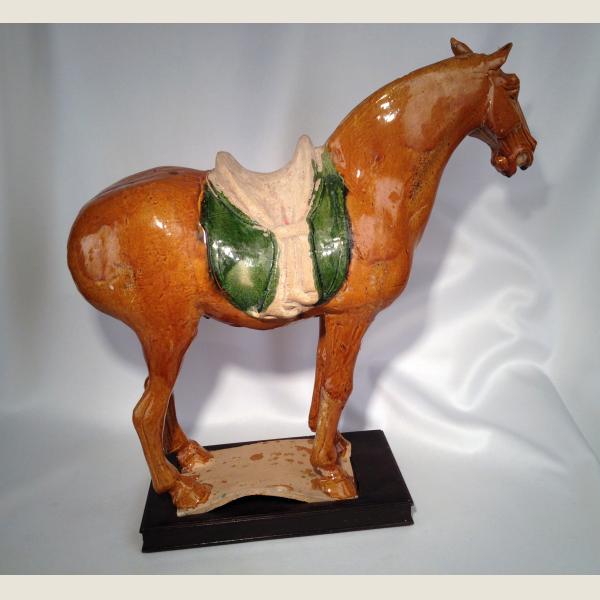 Ancient Chinese Tang Dynasty Glazed Horse