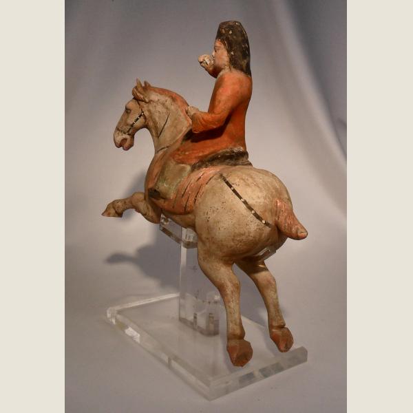  Ancient Chinese Tang Dynasty Terracotta Polo Player
