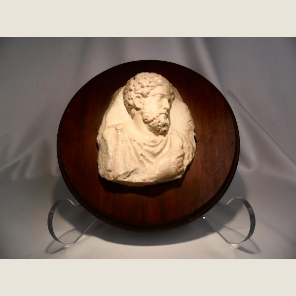 Ancient Roman Marble Head of a Man