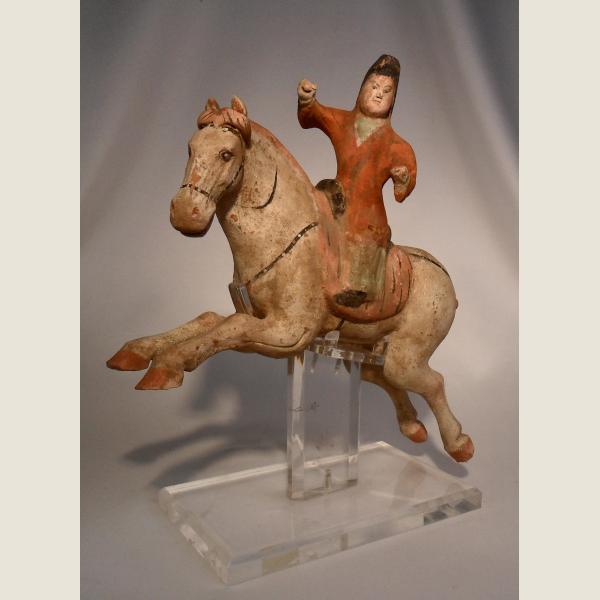  Ancient Chinese Tang Dynasty Terracotta Polo Player